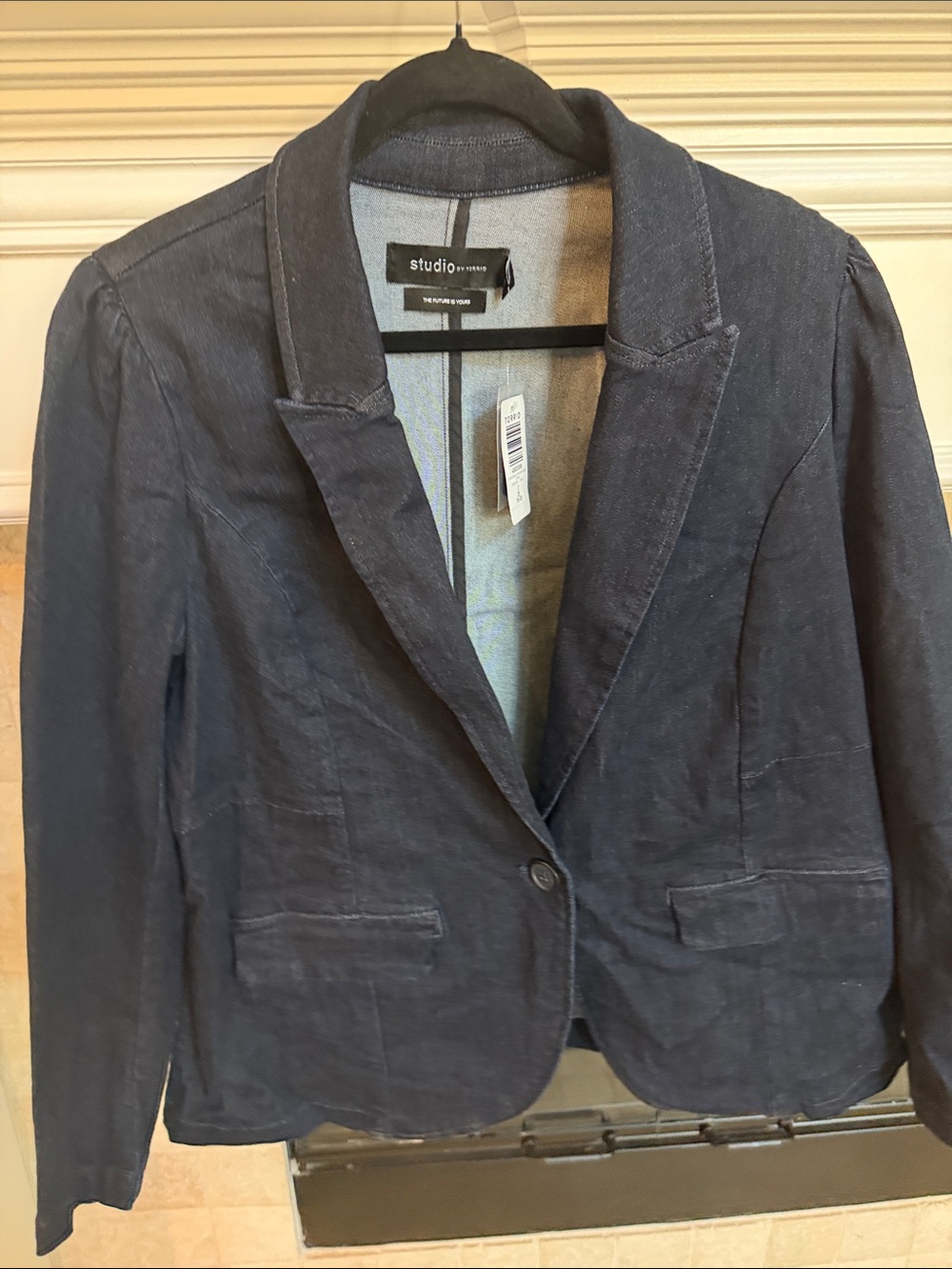 Studio by Torrid Denim blazer jacket Sz 2x - Picture 2 of 11